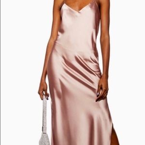 NWOT Topshop Plain Satin Dress